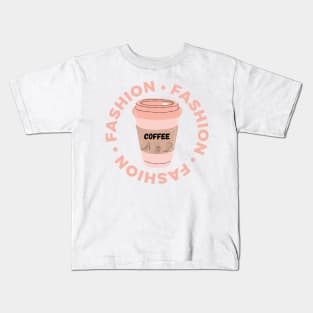 Coffee And Fashion Kids T-Shirt